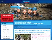 Tablet Screenshot of canyoning-perpignan.com